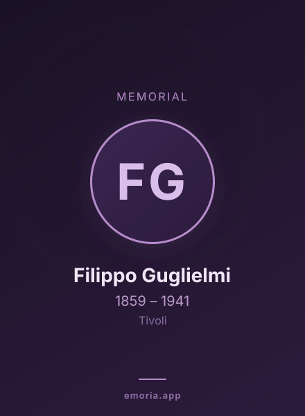 Memorial portrait of Filippo Guglielmi