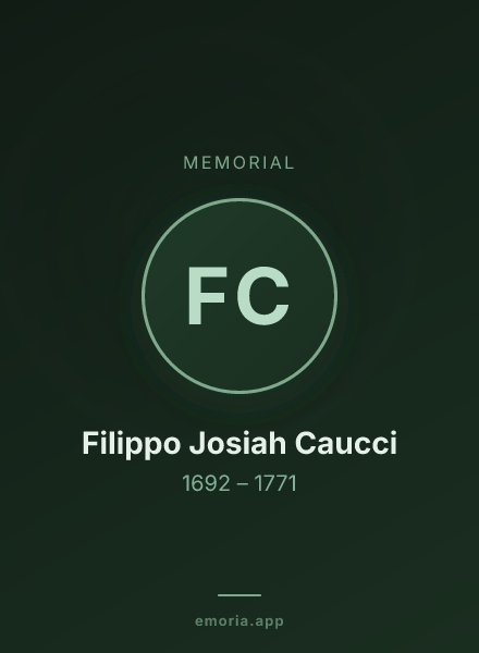 Memorial portrait of Filippo Josiah Caucci