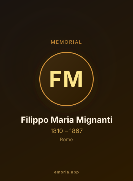Memorial portrait of Filippo Maria Mignanti