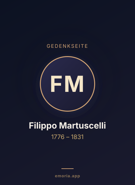 Gedenkportrait von Filippo Martuscelli