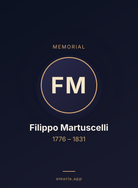 Memorial portrait of Filippo Martuscelli