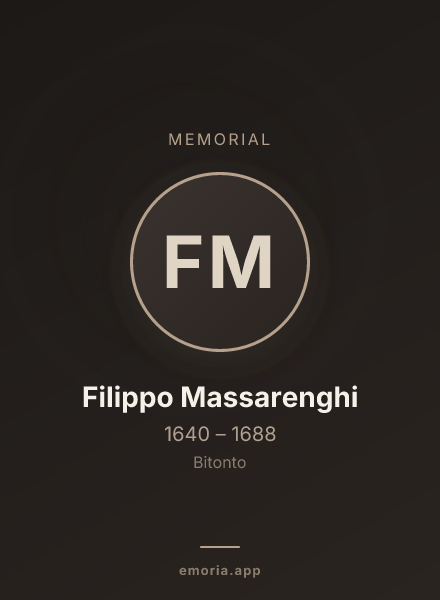 Memorial portrait of Filippo Massarenghi