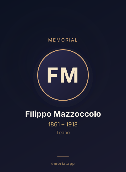 Memorial portrait of Filippo Mazzoccolo