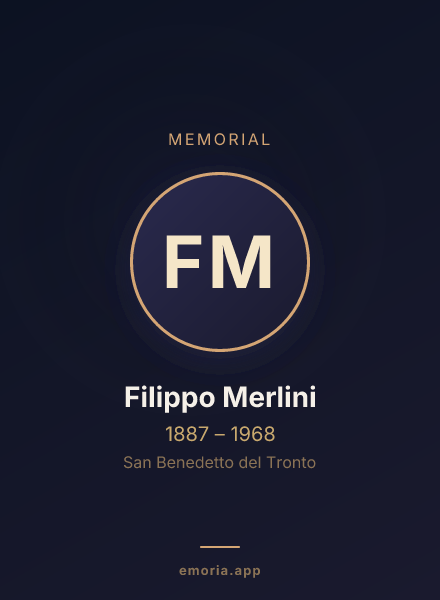 Memorial portrait of Filippo Merlini