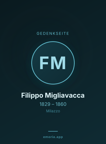 Gedenkportrait von Filippo Migliavacca