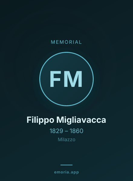 Memorial portrait of Filippo Migliavacca