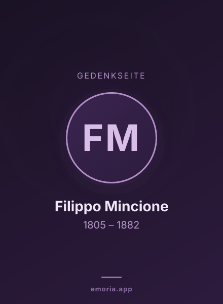 Gedenkportrait von Filippo Mincione