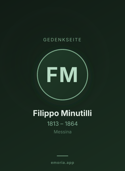 Gedenkportrait von Filippo Minutilli