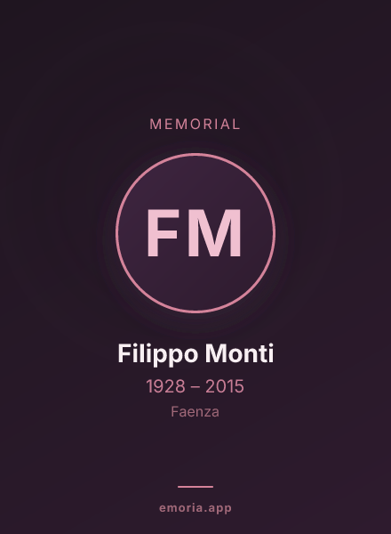 Memorial portrait of Filippo Monti