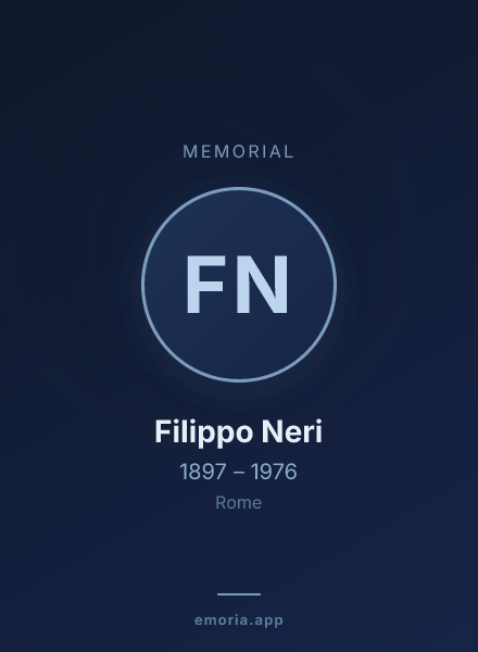 Memorial portrait of Filippo Neri