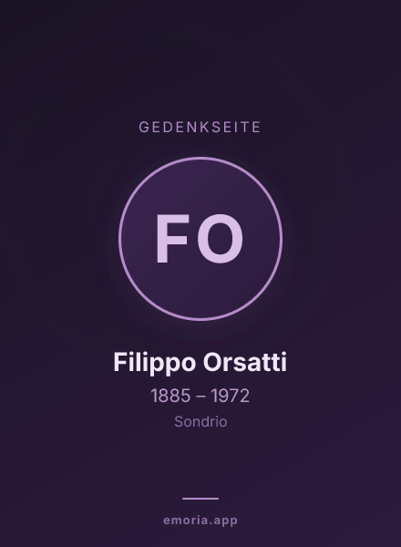 Gedenkportrait von Filippo Orsatti
