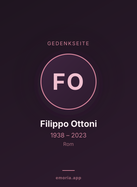 Gedenkportrait von Filippo Ottoni