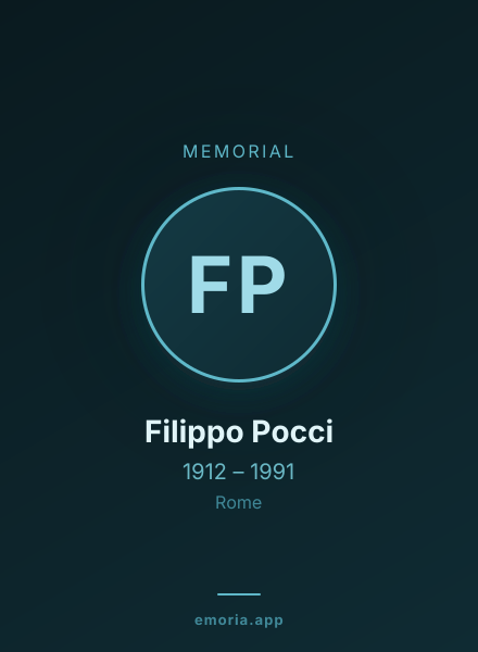 Memorial portrait of Filippo Pocci