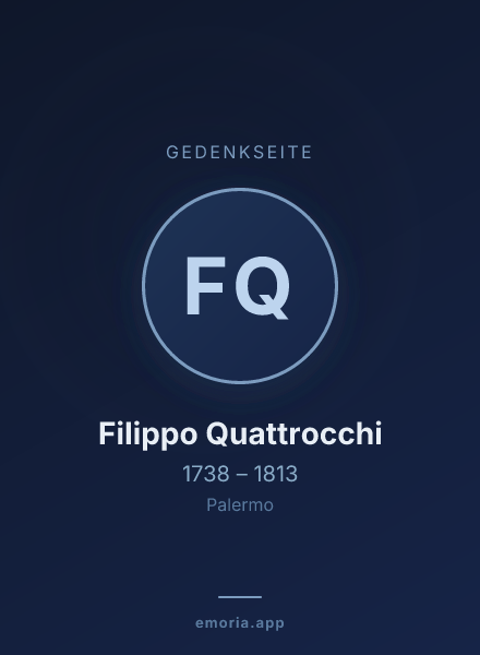 Gedenkportrait von Filippo Quattrocchi