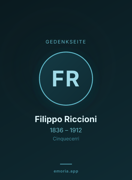 Gedenkportrait von Filippo Riccioni