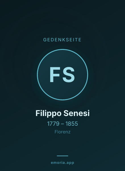 Gedenkportrait von Filippo Senesi