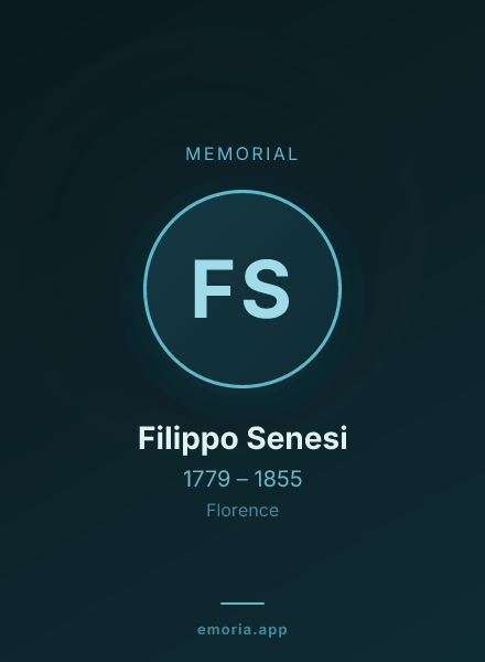Memorial portrait of Filippo Senesi