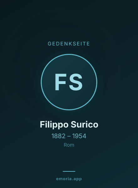 Gedenkportrait von Filippo Surico