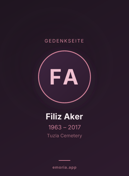 Gedenkportrait von Filiz Aker