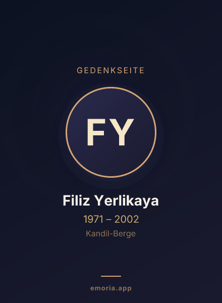 Gedenkportrait von Filiz Yerlikaya