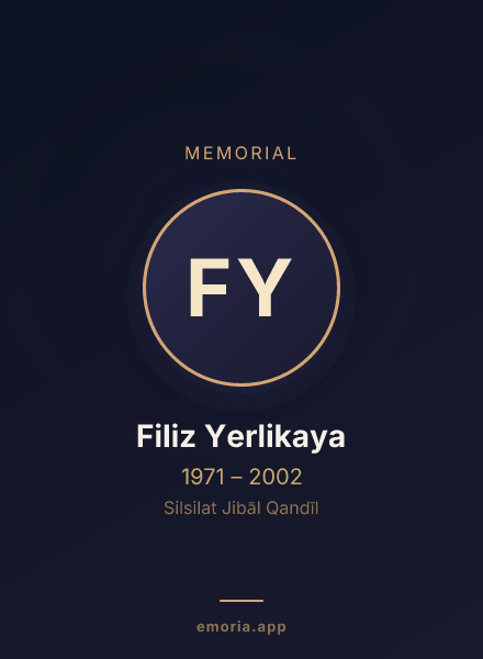 Memorial portrait of Filiz Yerlikaya