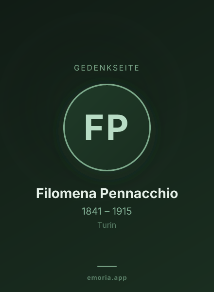 Gedenkportrait von Filomena Pennacchio
