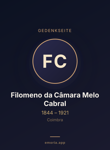 Gedenkportrait von Filomeno da Câmara Melo Cabral