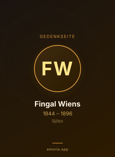 Gedenkportrait von Fingal Wiens