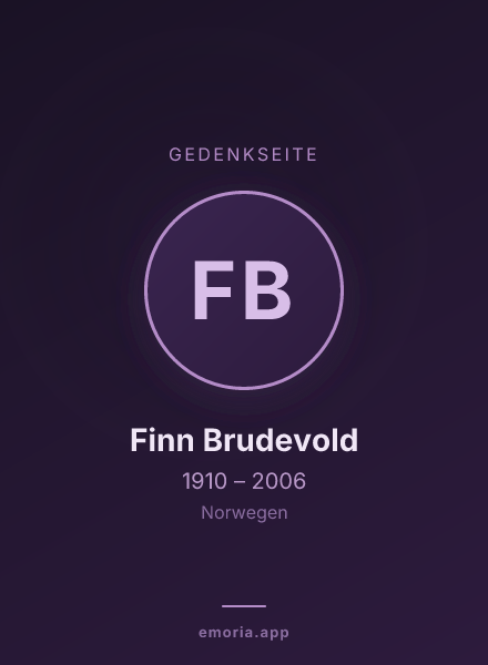 Gedenkportrait von Finn Brudevold