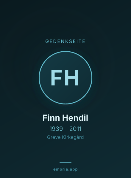 Gedenkportrait von Finn Hendil