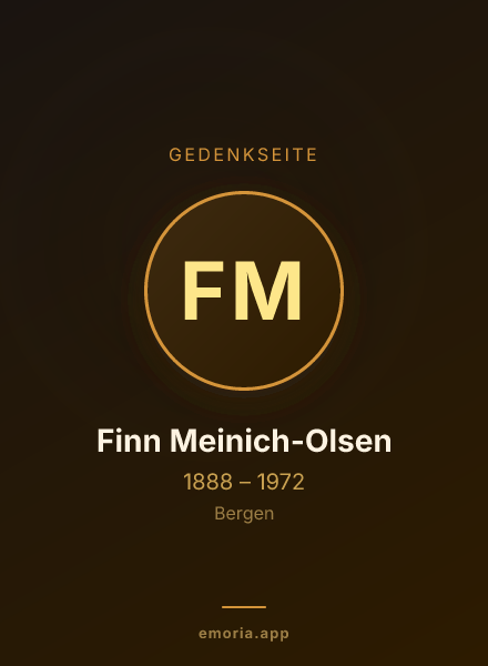 Gedenkportrait von Finn Meinich-Olsen