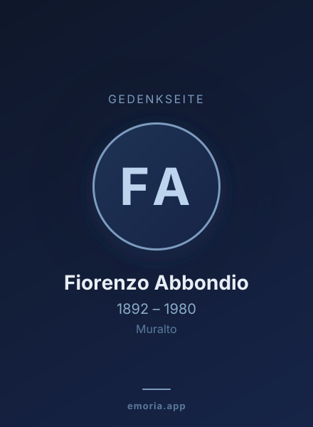 Gedenkportrait von Fiorenzo Abbondio