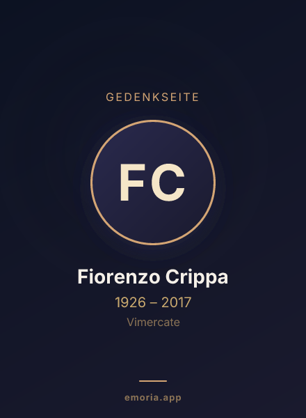 Gedenkportrait von Fiorenzo Crippa