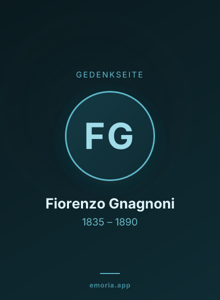 Gedenkportrait von Fiorenzo Gnagnoni