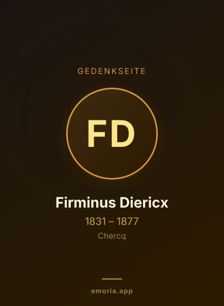 Gedenkportrait von Firminus Diericx