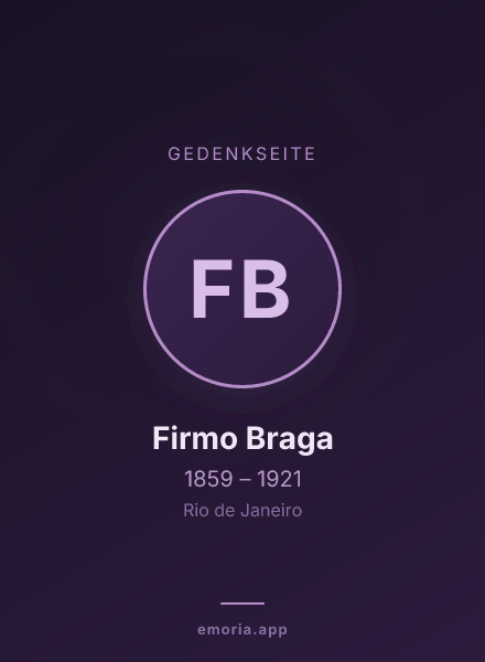 Gedenkportrait von Firmo Braga