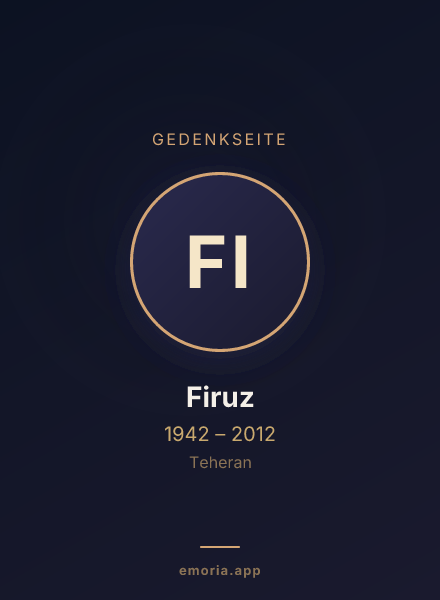 Gedenkportrait von Firuz