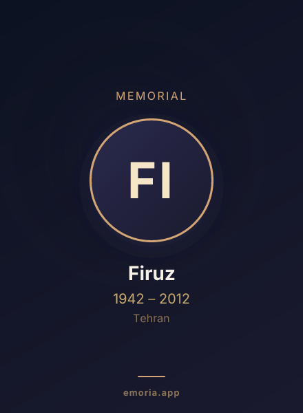 Memorial portrait of Firuz