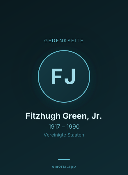 Gedenkportrait von Fitzhugh Green, Jr.