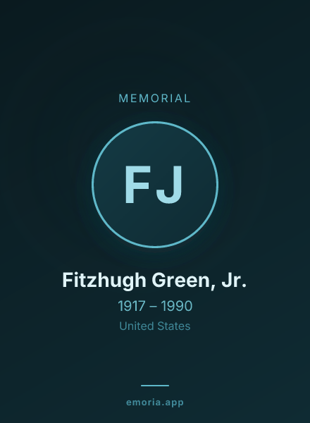 Memorial portrait of Fitzhugh Green, Jr.
