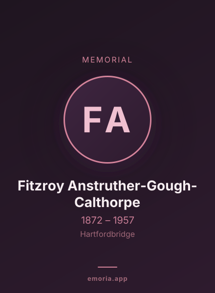 Memorial portrait of Fitzroy Anstruther-Gough-Calthorpe