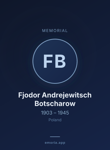 Memorial portrait of Fjodor Andrejewitsch Botscharow