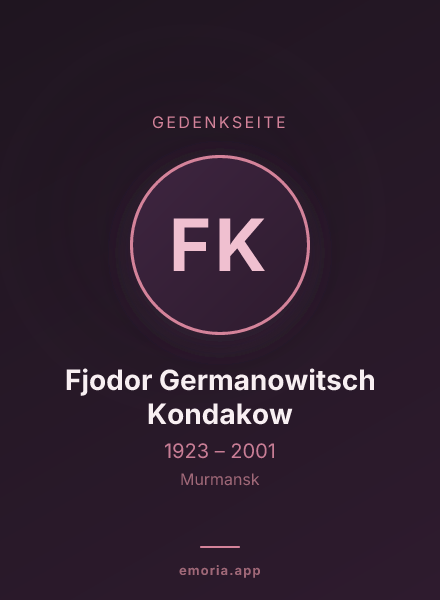 Gedenkportrait von Fjodor Germanowitsch Kondakow