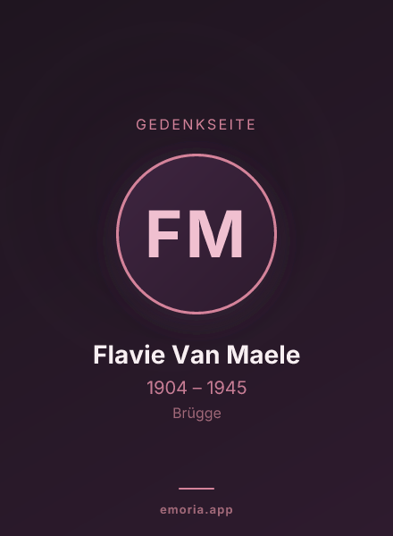 Gedenkportrait von Flavie Van Maele
