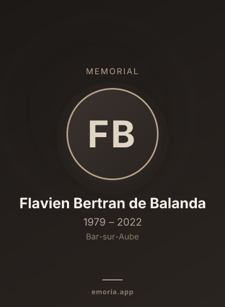 Memorial portrait of Flavien Bertran de Balanda