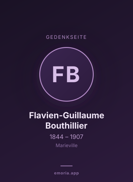 Gedenkportrait von Flavien-Guillaume Bouthillier