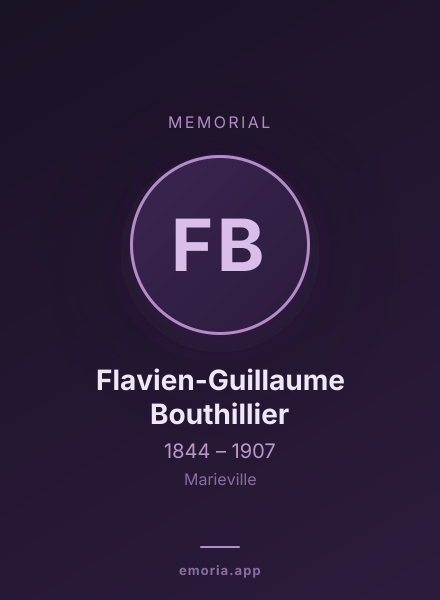 Memorial portrait of Flavien-Guillaume Bouthillier