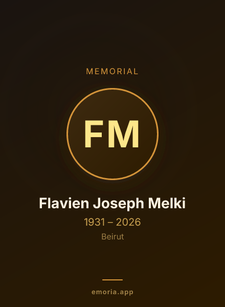 Memorial portrait of Flavien Joseph Melki