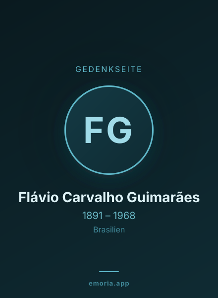 Gedenkportrait von Flávio Carvalho Guimarães