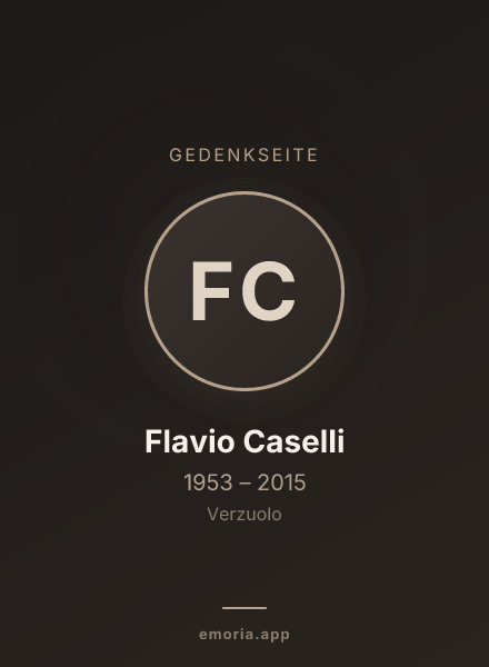 Gedenkportrait von Flavio Caselli